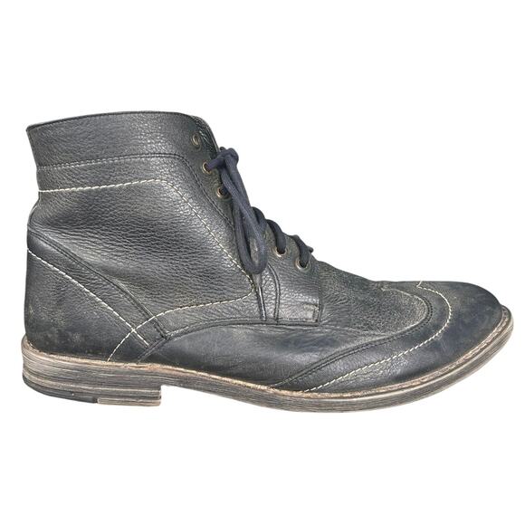 Roan By Bed Stu Men’s Outlaw Grey Leather Wingtip Chukka Boot Size US 12